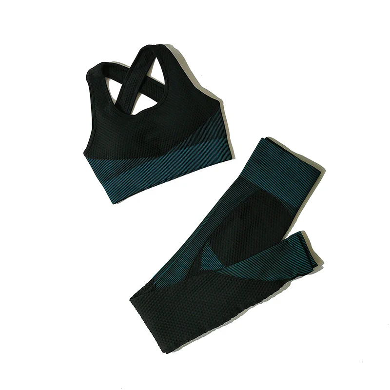 Seamless Women’s Gym Set – 2-Piece & 3-Piece Activewear with Long Sleeve Zip Jacket, Vest Top & High Waist Leggings - Image 14